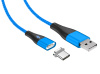 Кабель USB type C - 1 м JETACCESS JA-DC31 синий (USB2.0/USB TypeC,QC 3.0, 3A)