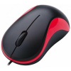 Мышь Oklick 115S черный/красный оптическая (800dpi) USB для ноутбука (2but)