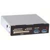 Картридер Ginzzu GR-152UB SDXC/SD/SDHC/MMC/MS/microSD/xD/CF + 2 порта USB 3.0 встраемвый