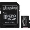 Карта памяти microSD (T-Flash) 64ГБ Kingston Canvas Select Class10 100MB/s с адапт. (SDCS2/64GB)
