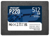 Накопитель SSD 512Gb Patriot P220 SATA 2.5", P220S512G25, 550/500, RET