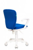 Кресло KD-KD-W10AXSN/26-21 синий 26-21 (пластик белый) <KD-W10AXSN/26-21>