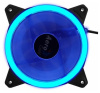 Вентилятор корпуса 120мм Aerocool REV Blue , 120x120x25мм, цвет светодиодов : синий, 3+4pin