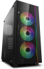Корпус Deepcool MATREXX 55 V3 ADD-RGB без БП, большое боковое окно, RGB LED спереди, черный, ATX <MA