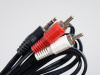 Аудио кабель 2хRCA "тюльпан" (m) - 3.5 мм Jack (m) 1.5 м