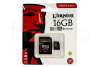 Карта памяти microSD (T-Flash) 32ГБ Kingston Canvas Select+ SD адаптер (85/100 Mb/s) (SDCS/32GB)