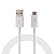 Кабель USB, CANYON UM-1 Micro USB cable, 1M, White, 15*8.2*1000mm, 0.018kg. (JT2CNEUSBM1W)