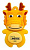 Флеш Диск 8GB Mirex Dragon, USB 2.0, Желтый <13600-KIDDRY08>